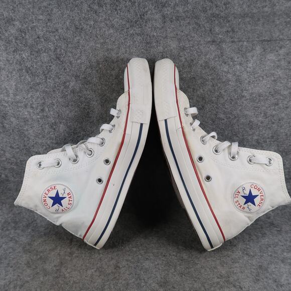 Converse Shoes Womens 8 Hi Top Sneaker Chuck Taylor All Star White Canvas Casual - Picture 10 of 13